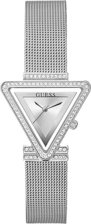 Guess Fame Diamonds Silver Dial Silver Mesh Bracelet Watch for Women - GW0508L1 Buy Now By Guess