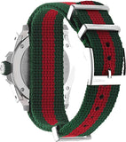 Gucci Dive Quartz Green Dial Two Tone NATO Strap Watch For Men - YA136339 Buy Now By Gucci