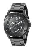 Fossil Machine Chronograph Black Dial Black Steel Strap Watch for Men - FS4927 Buy Now By Fossil