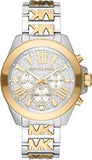 Michael Kors Wren Chronograph Crystals Silver Two Tone Steel Strap Watch for Women - MK6953 Buy Now By Michael Kors