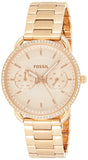 Fossil Tailor Rose Gold Dial Rose Gold Steel Strap Watch for Women - ES4264 Buy Now By Fossil
