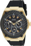 Guess Legacy Black Dial Black Rubber Strap Watch for Men - W1049G5 Buy Now By Guess