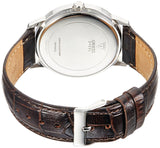 Guess Wafer Analog Blue Dial Brown Leather Strap Watch For Men - W0496G2 Buy Now By Guess