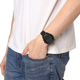 Fossil Bronson Chronograph Black Dial Black Steel Strap Watch for Men - FS5712 Buy Now By Fossil