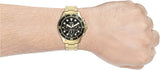 Fossil FB-03 Chronograph Black Dial Gold Steel Strap Watch for Men - FS5727 Buy Now By Fossil