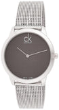 Calvin Klein Minimalist Black Dial Silver Mesh Bracelet Watch for Men - K3M2112X Buy Now By Calvin Klein