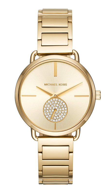 Michael Kors Portia Gold Dial Gold Steel Strap Watch for Women - MK3639 Buy Now By Michael Kors