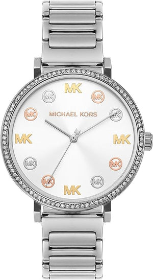 Michael Kors Addyson Quartz Silver Dial Silver Steel Strap Watch for Women - MK7417 Buy Now By Michael Kors