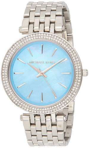 Michael Kors Darci Mother of Pearl Blue Dial Silver Steel Strap Watch for Women - MK3515 Buy Now By Michael Kors