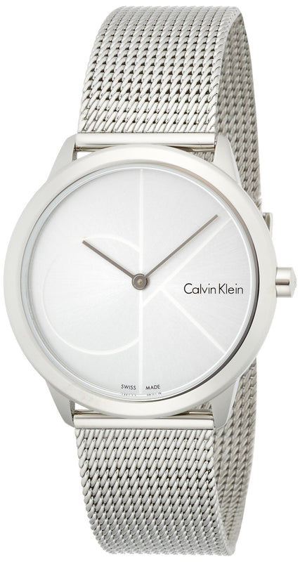 Calvin Klein Minimal Silver Dial Silver Mesh Bracelet Watch for Women - K3M2212Z Buy Now By Calvin Klein