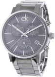 Calvin Klein Post Minimal Chronograph Black Dial Silver Steel Strap Watch for Men - K7627161 Buy Now By Calvin Klein