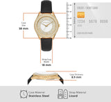 Michael Kors Harlowe Analog White Dial Black Leather Strap Watch For Women - MK2988 Buy Now By Michael Kors