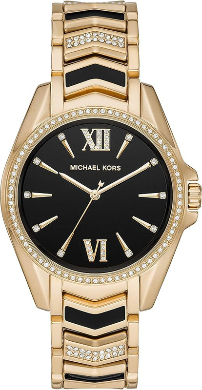 Michael Kors Whitney Quartz Black Dial Two Tone Steel Strap Watch For Women - MK6743 Buy Now By Michael Kors