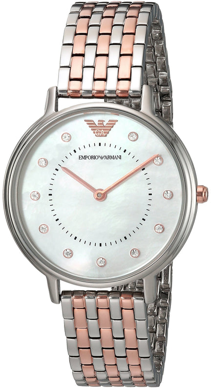 Emporio Armani Mother of Pearl Dial Two Tone Stainless Steel Watch For Women - AR11094 Buy Now By Emporio Armani
