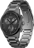 Hugo Boss Dapper Chronograph Black Dial Black Steel Strap Watch For Men - 1513929 Buy Now By Hugo Boss