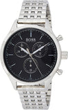 Hugo Boss Companion Black Dial Silver Steel Strap Watch for Men - 1513652 Buy Now By Hugo Boss