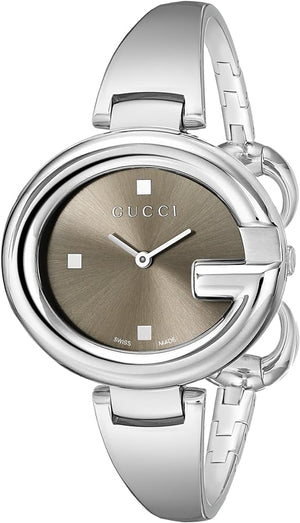 Gucci Guccissima Brown Dial Silver Steel Strap Watch For Women - YA134302 Buy Now By Gucci