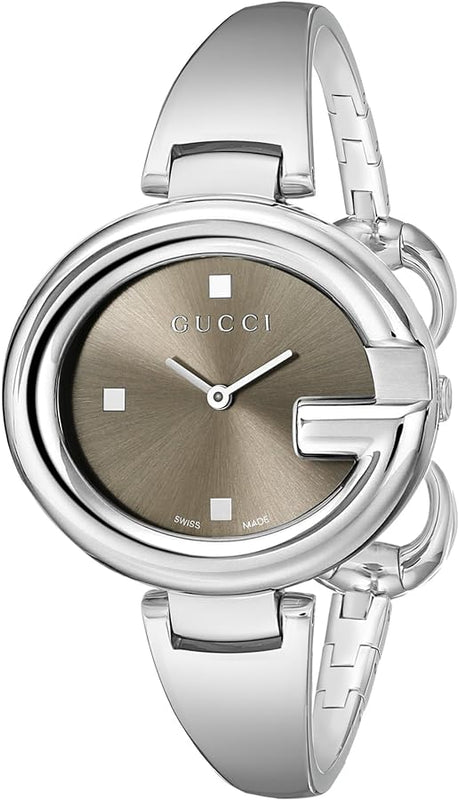 Gucci Guccissima Brown Dial Silver Steel Strap Watch For Women - YA134302 Buy Now By Gucci