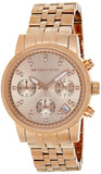 Michael Kors Ritz Chronograph Rose Gold Dial Rose Gold Steel Strap Watch for Women - MK6077 Buy Now By Michael Kors