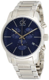 Calvin Klein City Chronograph Blue Dial Silver Steel Strap Watch for Men - K2G2714N Buy Now By Calvin Klein
