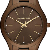 Michael Kors Slim Runway Brown Dial Brown Steel Strap Watch For Women - MK4508 Buy Now By Michael Kors