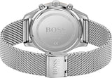 Hugo Boss Associate Black Dial Silver Mesh Bracelet Watch for Men - 1513805 Buy Now By Hugo Boss