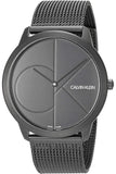 Calvin Klein Minimal Black Dial Black Mesh Bracelet Watch for Men - K3M5145X Buy Now By Calvin Klein
