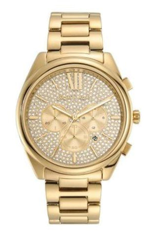 Michael Kors Janelle Chronograph Gold Dial Gold Steel Strap Watch For Men - MK8995 Buy Now By Michael Kors