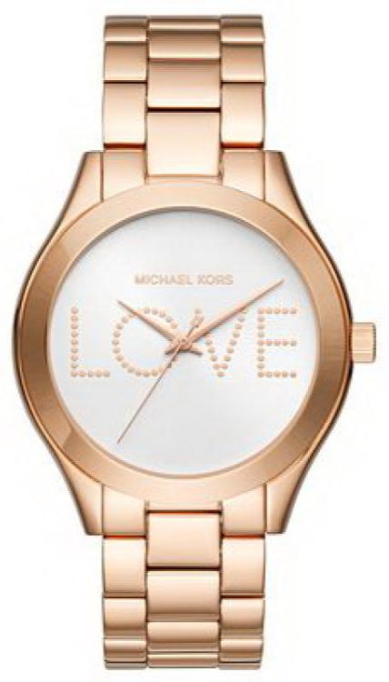 Michael Kors Slim Runway White Dial Rose Gold Steel Strap Watch For Women - MK3804 Buy Now By Michael Kors