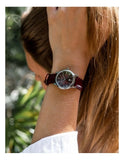 Tissot Carson Premium Lady Maroon Dial Maroon Leather Strap Watch For Women - T122.210.16.373.00 Buy Now By Tissot