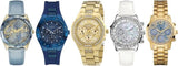 Guess Mini Sunrise Quartz Blue Dial Gold Steel Strap Watch For Women - W0448L6 Buy Now By Guess