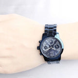 Guess F14 Chronograph Analog Blue Dial Blue Steel Strap Watch For Women - W0448L5 Buy Now By Guess