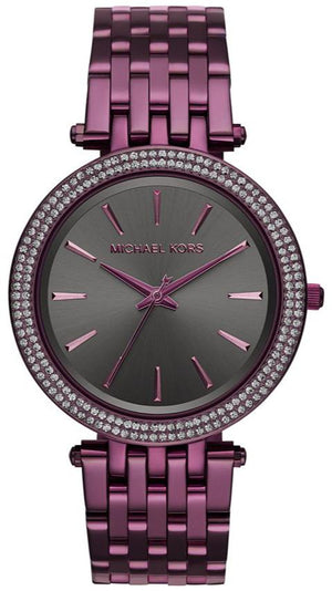 Michael Kors Darci Black Dial Purple Steel Strap Watch for Women - MK3554 Buy Now By Michael Kors