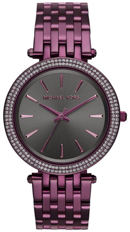 Michael Kors Darci Black Dial Purple Steel Strap Watch for Women - MK3554 Buy Now By Michael Kors