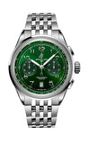 Breitling Premier B01 Chronograph 42 Green Dial Silver Steel Strap Watch for Men - AB0145371L1A1 Buy Now By Breitling