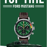 Breitling Top Time B01 Ford Mustang Green Dial Brown Leather Strap Watch for Men - AB01762A1L1X1 Buy Now By Breitling