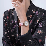 Guess Solstice Diamonds White Dial Pink Rubber Strap Watch For Women - GW0113L4 Buy Now By Guess