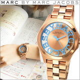 Marc Jacobs Henry Rose Gold Dial Rose Gold Steel Strap Watch for Women - MBM3296 Buy Now By Marc Jacobs