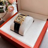 Versace VD-25 Diamonds Black Dial Black Leather Strap Watch for Women - VQF020015 Buy Now By Versace