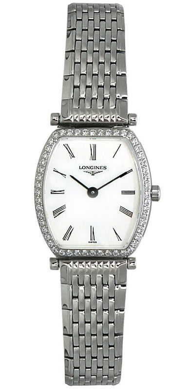 Longines La Grande Classique de Longines Tonneau 22 Diamond Watch for Women - L4.288.0.11.6 Buy Now By Longines