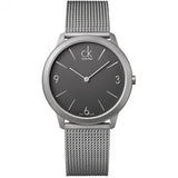 Calvin Klein Minimal Grey Dial Silver Mesh Bracelet Watch for Men - K3M51154 Buy Now By Calvin Klein