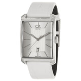 Calvin Klein Window White Dial White Leather Strap Watch for Men - K2M21120 Buy Now By Calvin Klein