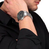 Maserati SFIDA Chronograph Black Dial Silver Steel Strap Watch For Men - R8853140005 Buy Now By Maserati