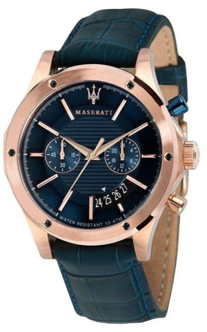 Maserati Circuito Blue Dial Blue Leather Strap Watch For Men - R8871627002 Buy Now By Maserati