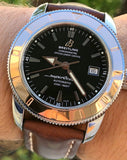 Breitling Superocean Heritage 42mm Rose Gold Chronometer Black Dial Brown Leather Strap Mens Watch - U1732112 Buy Now By Breitling