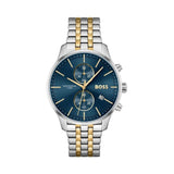 Hugo Boss Associate Blue Dial Two Tone Steel Strap Watch for Men - 1513976 Buy Now By Hugo Boss