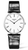 Longines La Grande Classique De Longines White Dial Black Leather Strap Watch for Women - L4.755.4.11.2 Buy Now By Longines
