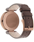 Gucci Interlocking Brown Dial Brown Leather Strap Watch For Women - YA133309 Buy Now By Gucci
