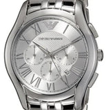Emporio Armani Velente Chronograph Quartz Silver Dial Silver Steel Strap Watch For Men - AR1702 Buy Now By Emporio Armani