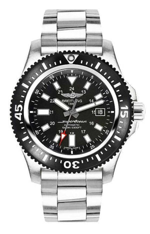 Breitling Superocean II Special 44mm Black Dial Silver Steel Strap Watch for Men - Y1739310/BF45/162A Buy Now By Breitling